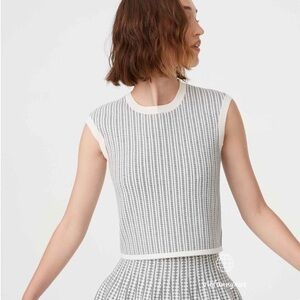 Club Monaco Himalayan knitted sweater tank top xs